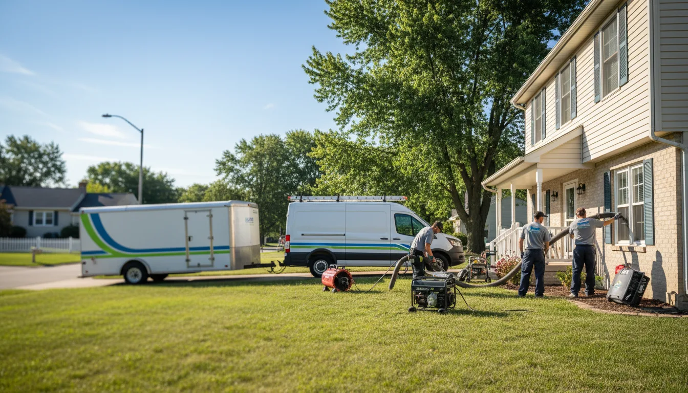 Flooded Basement Restoration And Cleanup With Repair in Hillman, MI near me